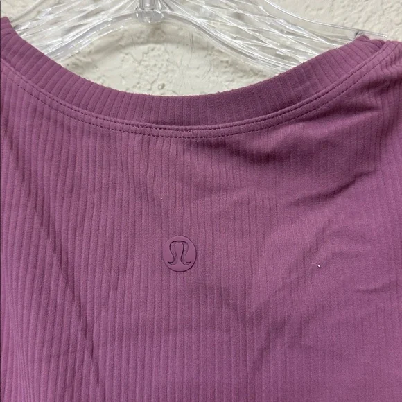 Lululemon Athletica womans lavender All Aligned Ribbed Midi Dress size 10 - Picture 5 of 6